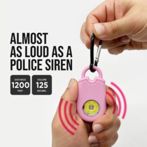 PERSONAL ALARM WITH FLASHLIGHT